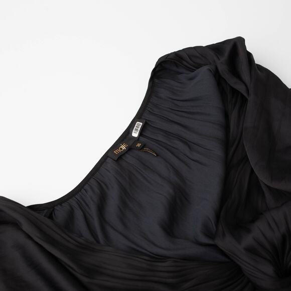 Maje Rivily Black Velvet Dress - $413 original retail - Picture 6 of 9